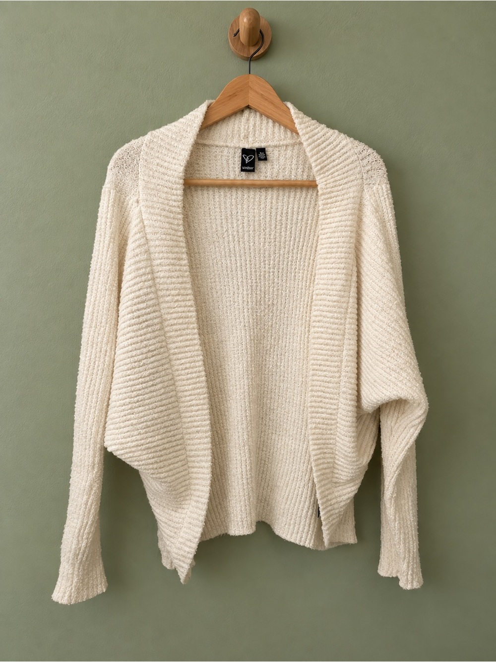 Windsor Ivory Cozy Knit Cardigan | L